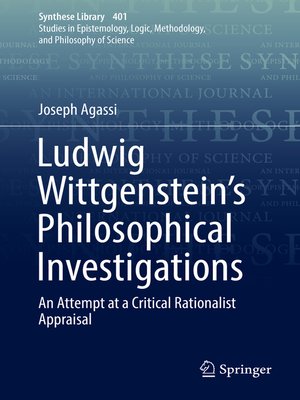 cover image of Ludwig Wittgenstein's Philosophical Investigations